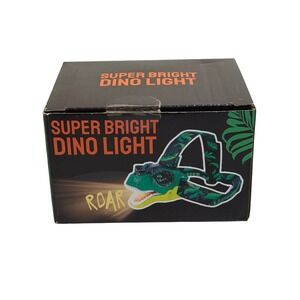 Skywin Dinosaur Headlamp Green Super Bright Roaring Sound LED Light T-Rex Kids